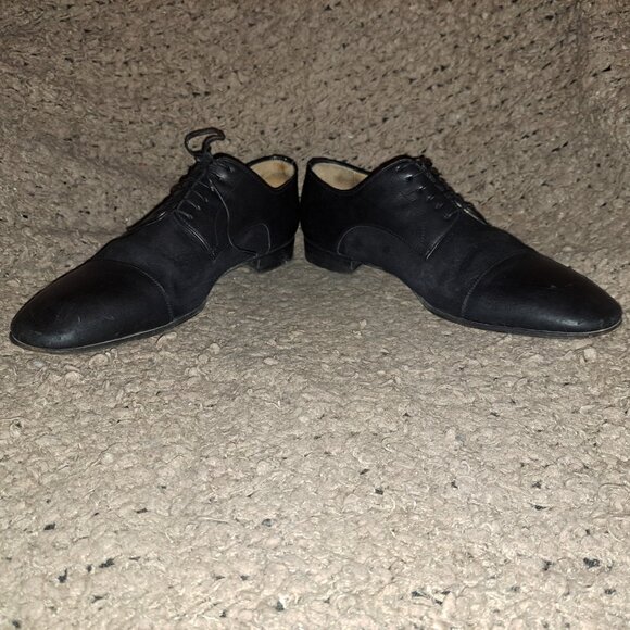 CHRISTIAN LOUBOUTIN-Greggo-Suede & Black Leather Shoes-Sz 42-9-Good Pre-Owned - Picture 4 of 9